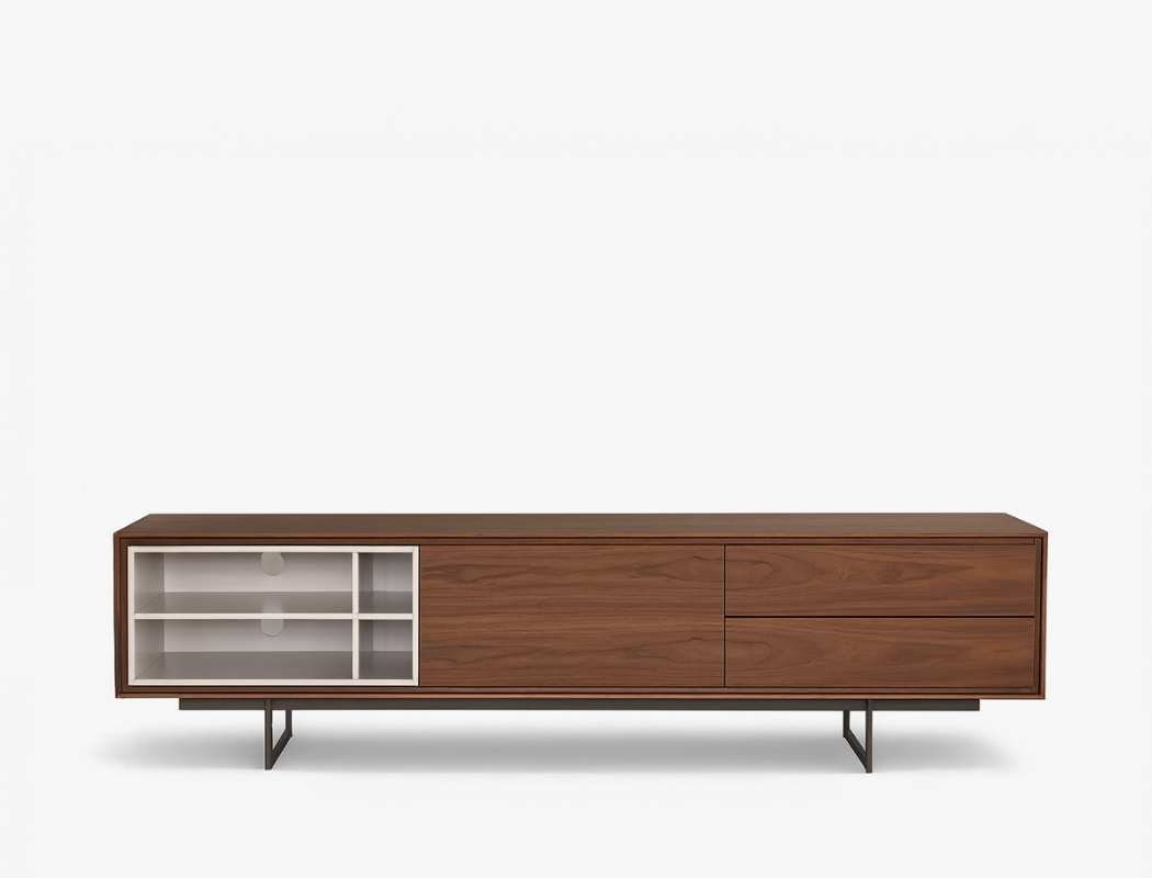 Janson Wood TV Console, American Walnut