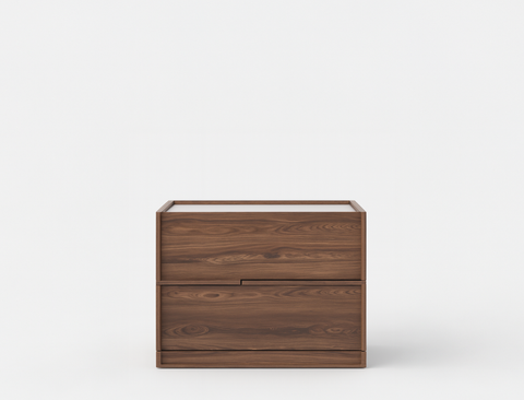 Juliana Bedside Table, American Walnut, Set of 2
