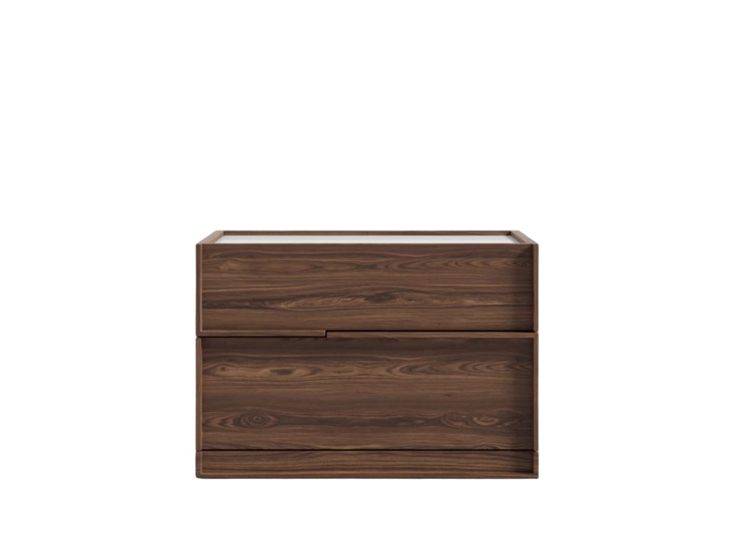 Juliana Bedside Table, American Walnut