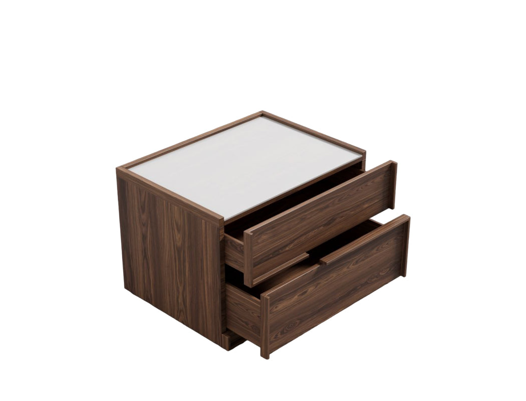 Juliana Bedside Table, American Walnut