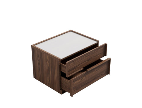 Juliana Bedside Table, American Walnut