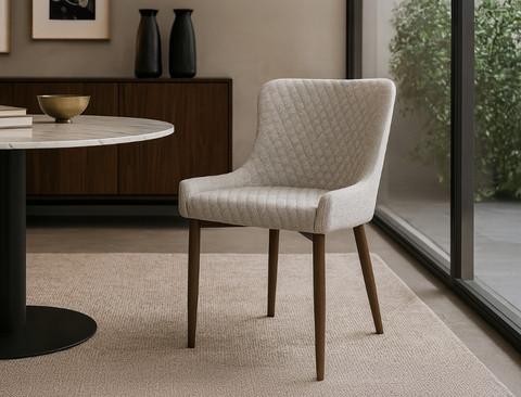 Justina Chair, Stone Grey, Set of 4