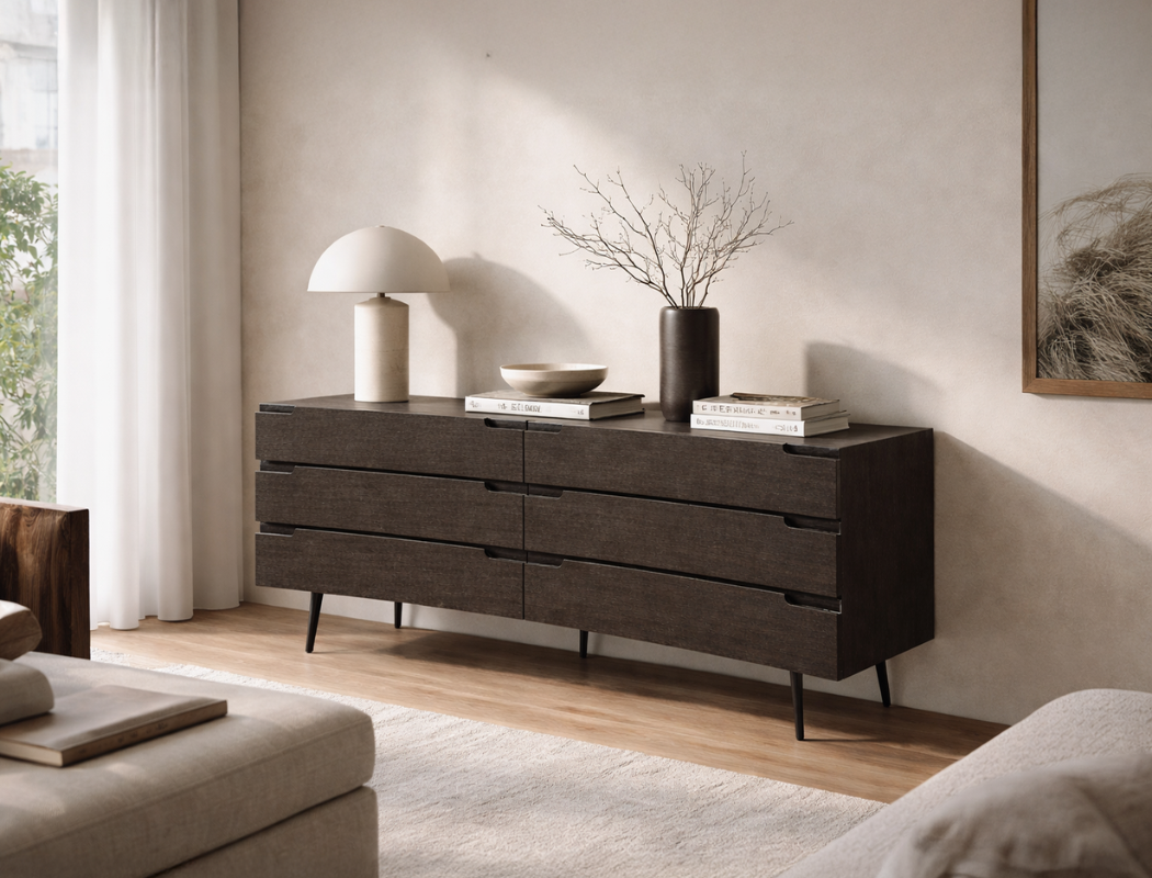 Kai Wood Sideboard, Smoked Oak