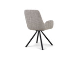 Kinsley Fabric Swivel Dining Arm Chair, Toffee - Pet Friendly Fabric