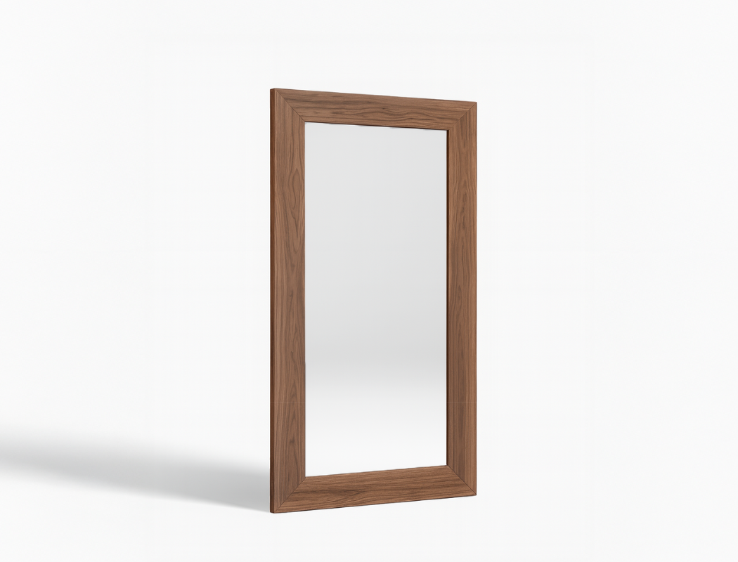 Laurent Wood Mirror, Walnut