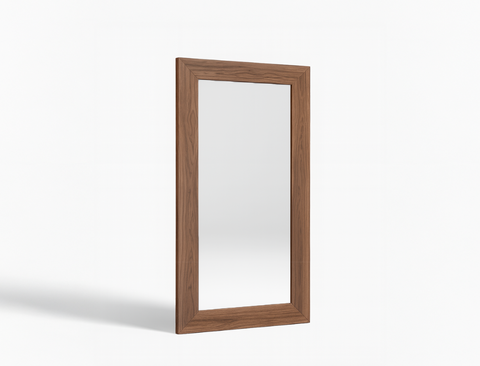 Laurent Wood Mirror, Walnut