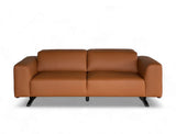 Leo 3 Seater Leather Sofa, Honey Brown