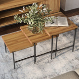 [CLEARANCE] Lexi Nesting Solid Wood Side Tables