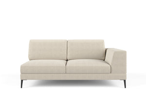 Liam (Duo) Right Facing 2 Seater Sofa, Bottega White