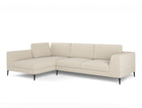 Liam Left Facing L-Shape Sofa, Bottega White