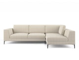 Liam Right Facing L-Shape Sofa, Bottega White