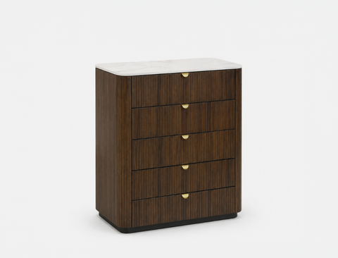 Lincoln Wood 5-Drawer Dresser