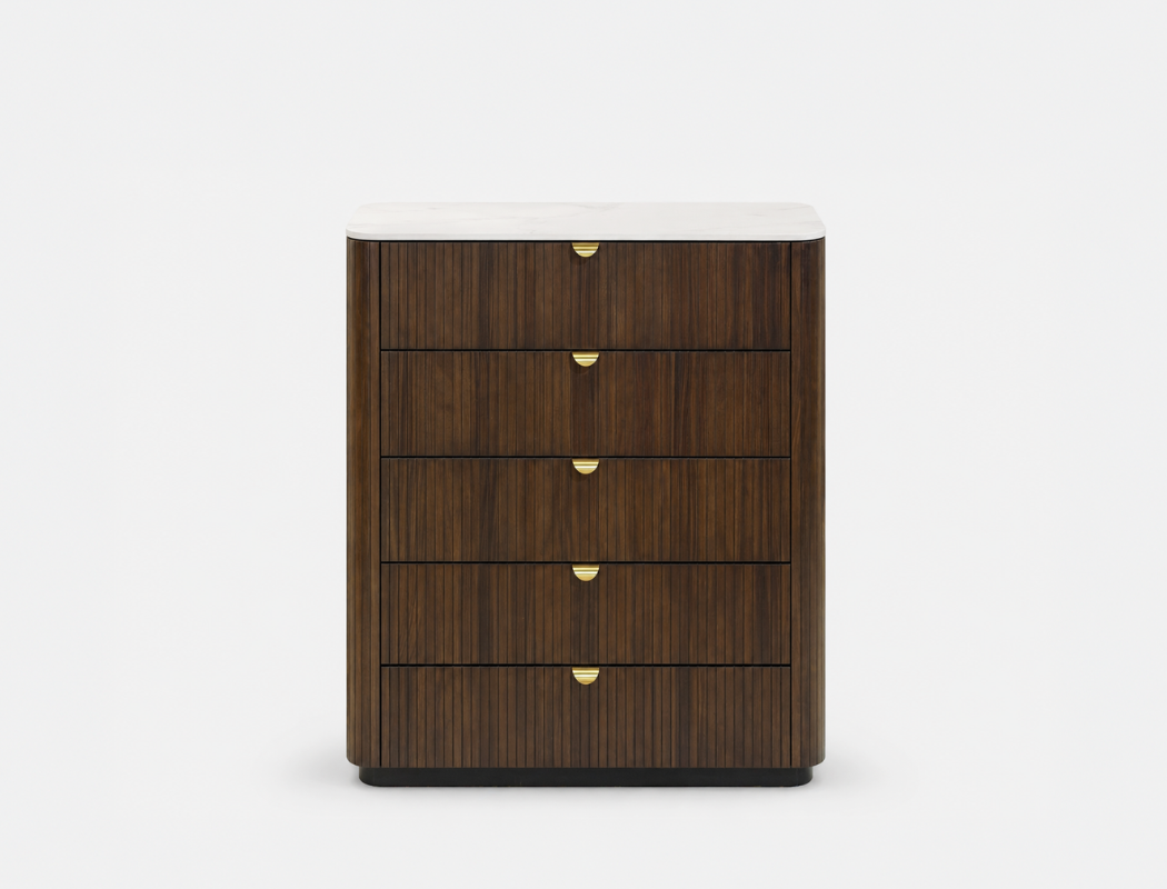 Lincoln Wood 5-Drawer Dresser