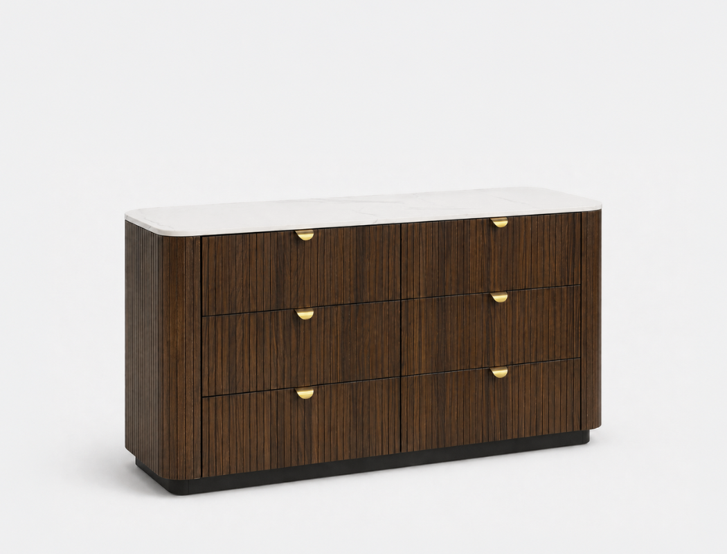 Lincoln Wood 6-Drawer Dresser