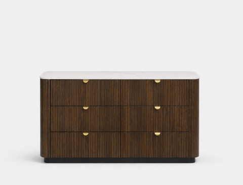 Lincoln Wood 6-Drawer Dresser