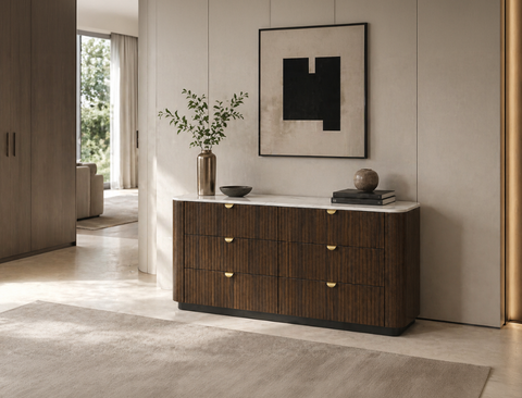 Lincoln Wood 6-Drawer Dresser