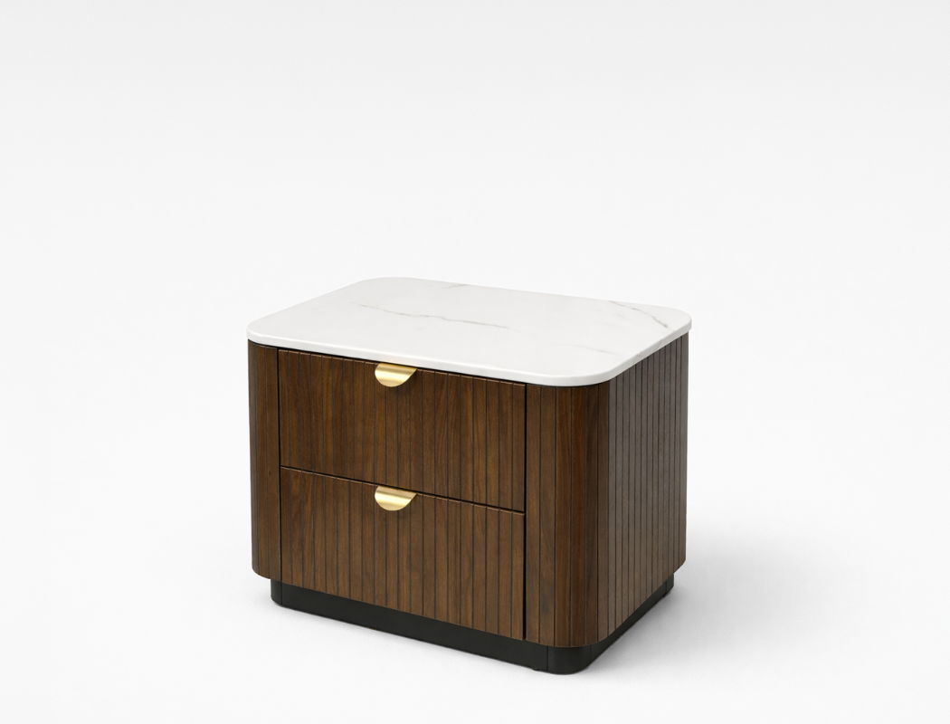 Lincoln Wood Bedside Table, Set of 2
