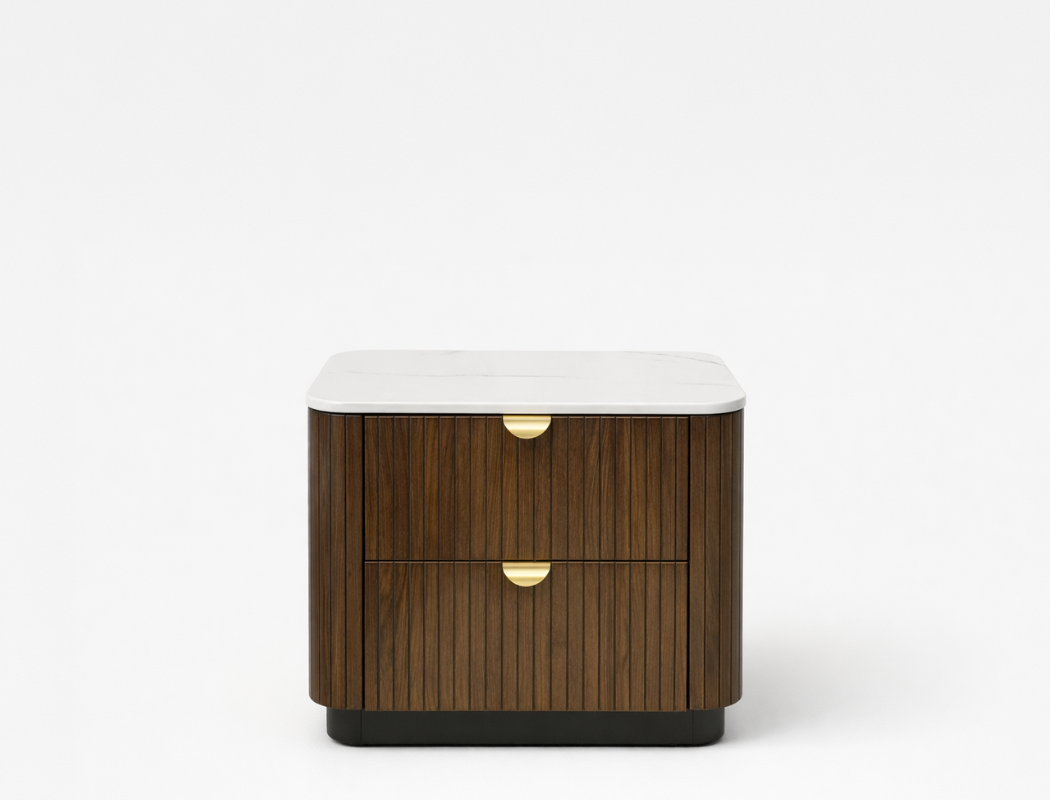 Lincoln Wood Bedside Table, Set of 2