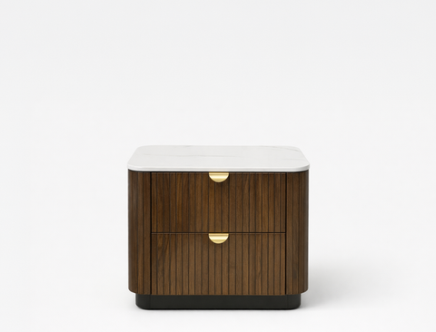 Lincoln Wood Bedside Table, Set of 2