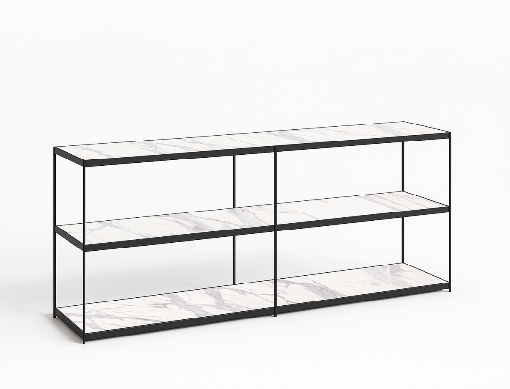 Lucca Low Shelf, Sintered Stone