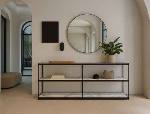 Lucca Low Shelf, Sintered Stone