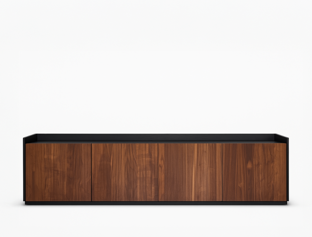 Luisa Wood TV Console (210cm), American Walnut