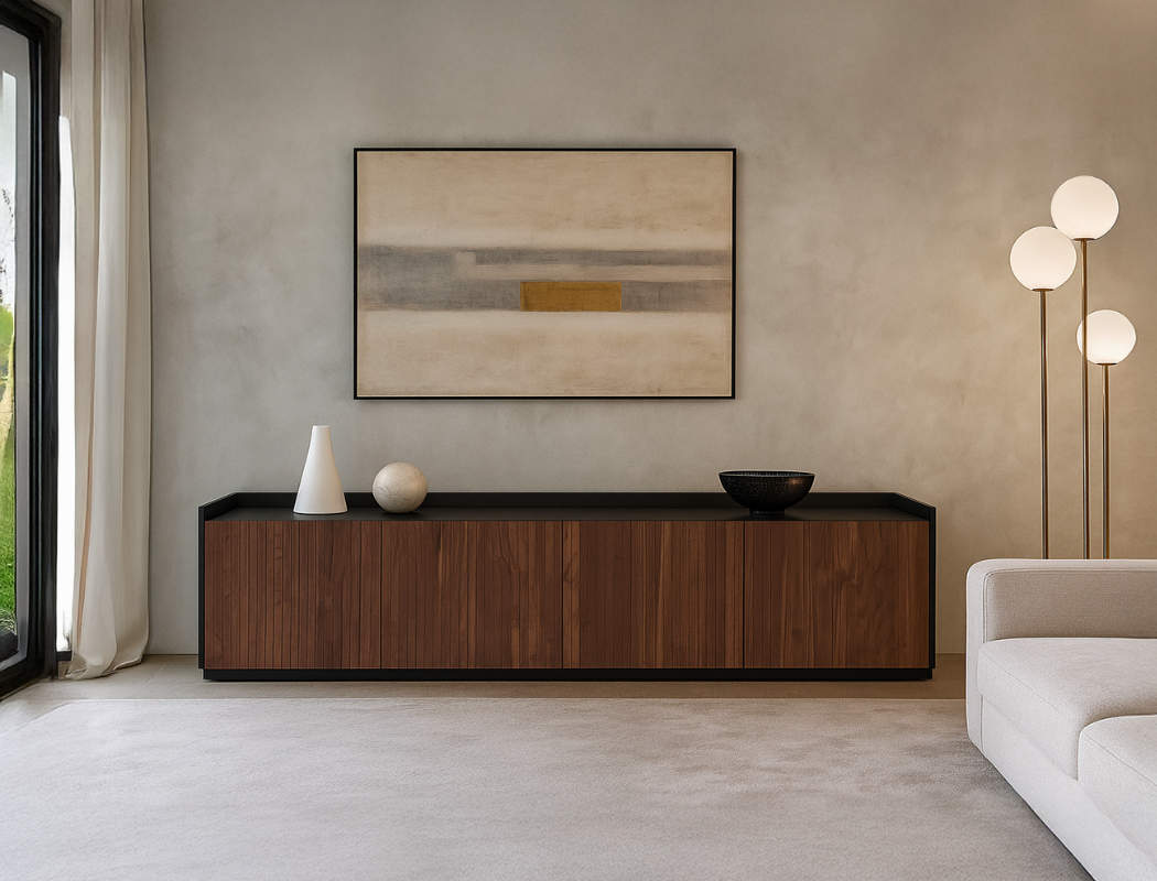 Luisa Wood TV Console (210cm), American Walnut
