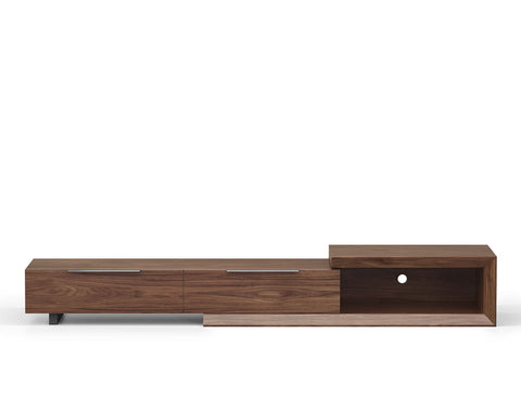 Mateo Wood TV Console (Extendable), American Walnut