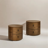 Moana Wood Side Table, American Walnut, Set of 2