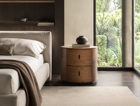 Moana Wood Side Table, American Walnut