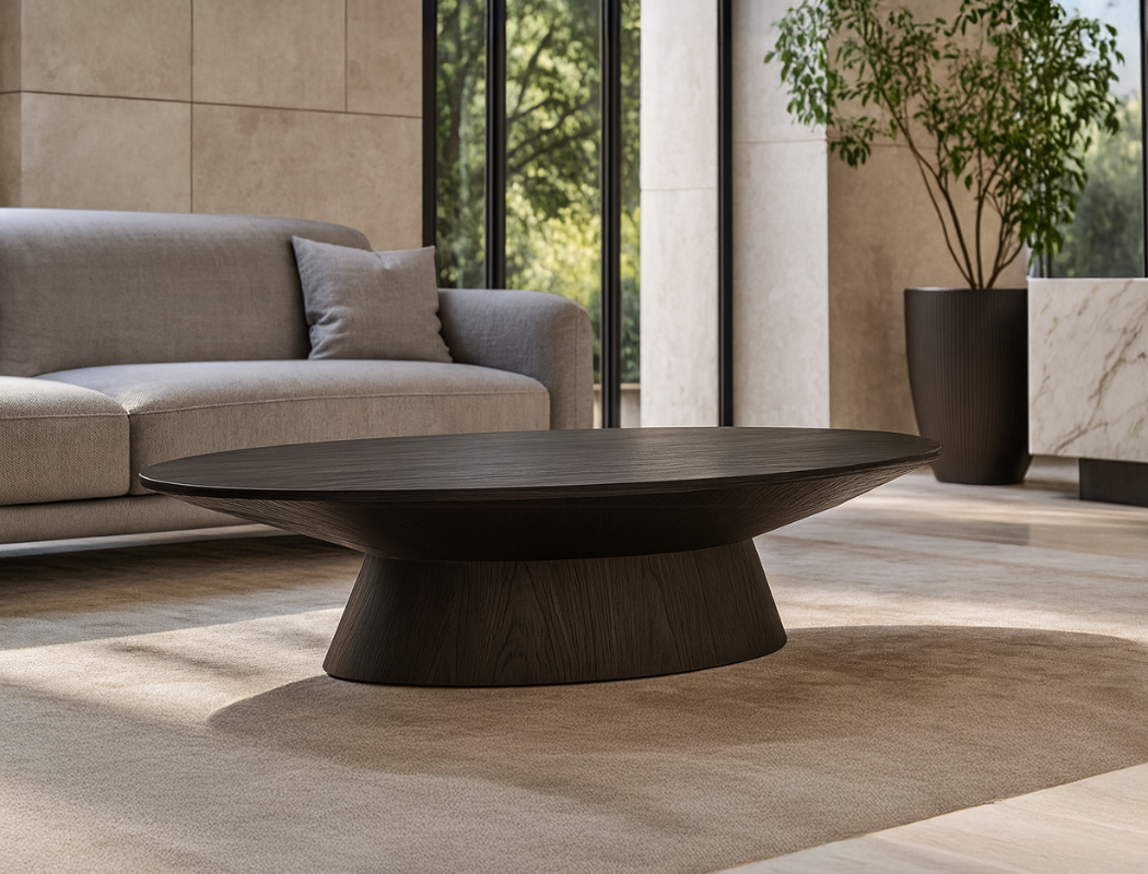 Noemi Coffee Table, Smoked Oak