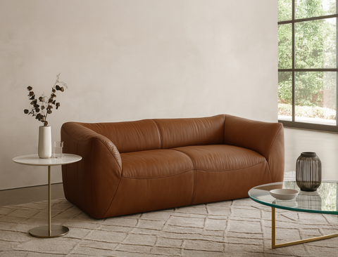Nuvola 3 Seater Leather Sofa