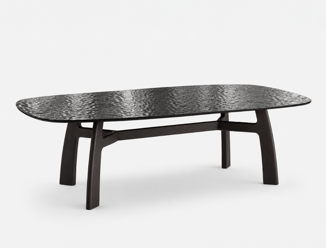 Ondula Glass Dining Table (210cm)