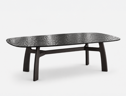 Ondula Glass Dining Table (210cm)