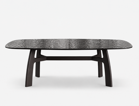 Ondula Glass Dining Table (210cm)