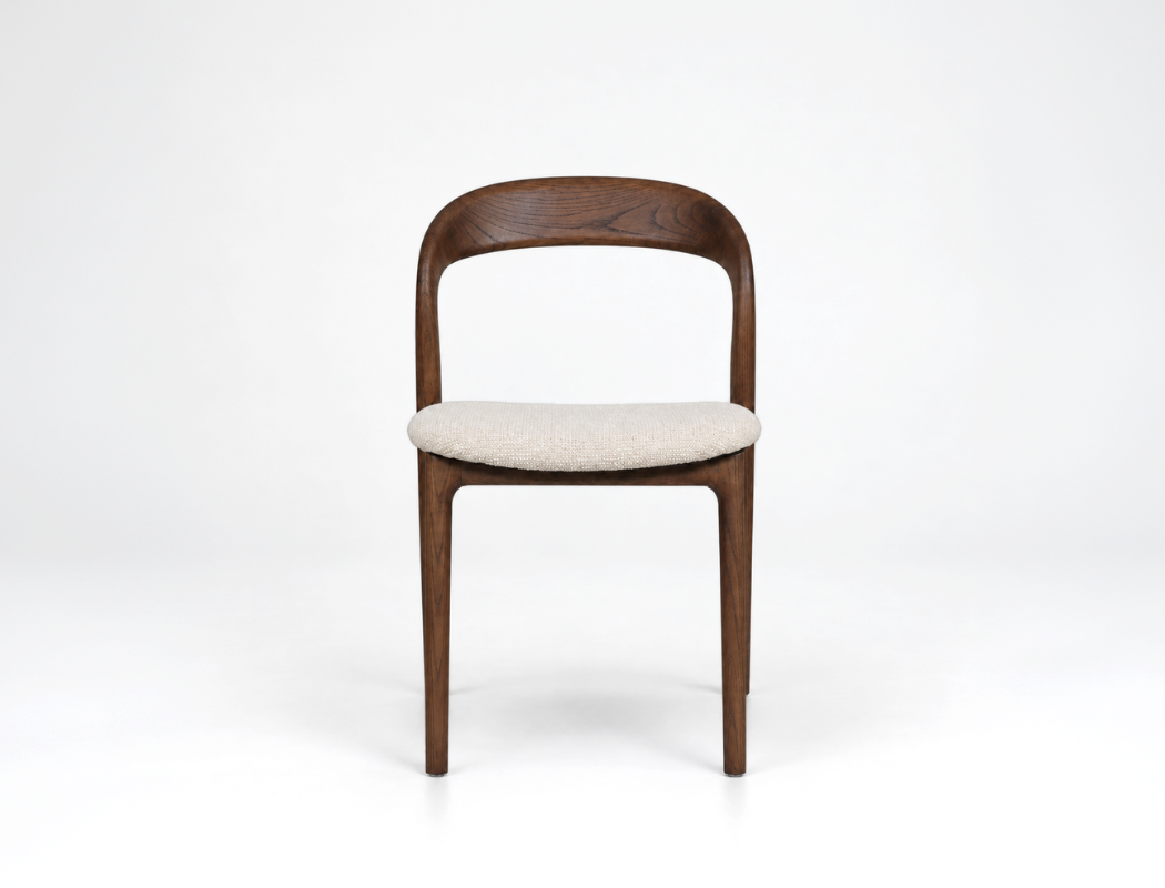 Otto Fabric Dining Chair, Ivory Cloud