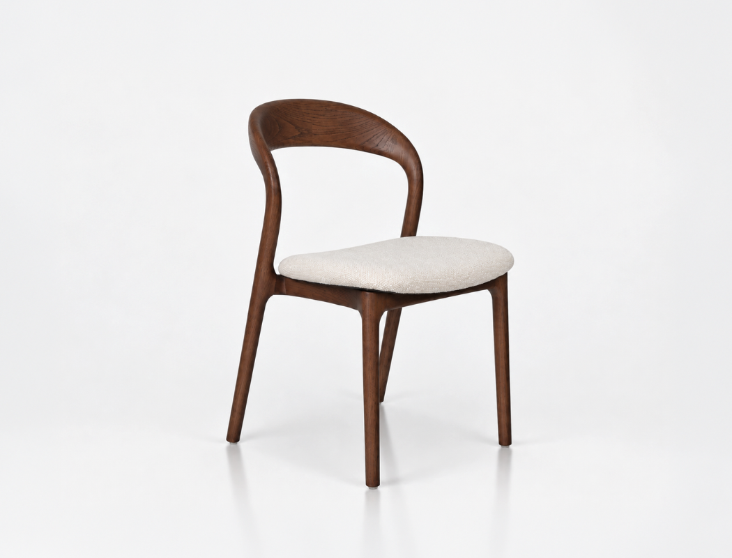 Otto Fabric Dining Chair, Ivory Cloud