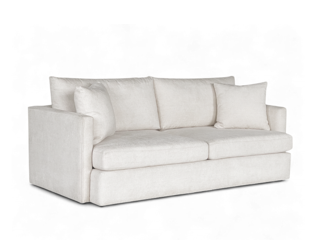 Owen 3 Seater Sofa, Beige Velvet