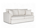 Owen 3 Seater Sofa, Beige Velvet