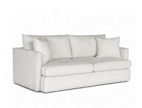 Owen 3 Seater Sofa, Beige Velvet