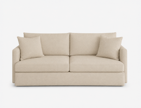 Owen 3 Seater Sofa, Powder (Easy Clean)