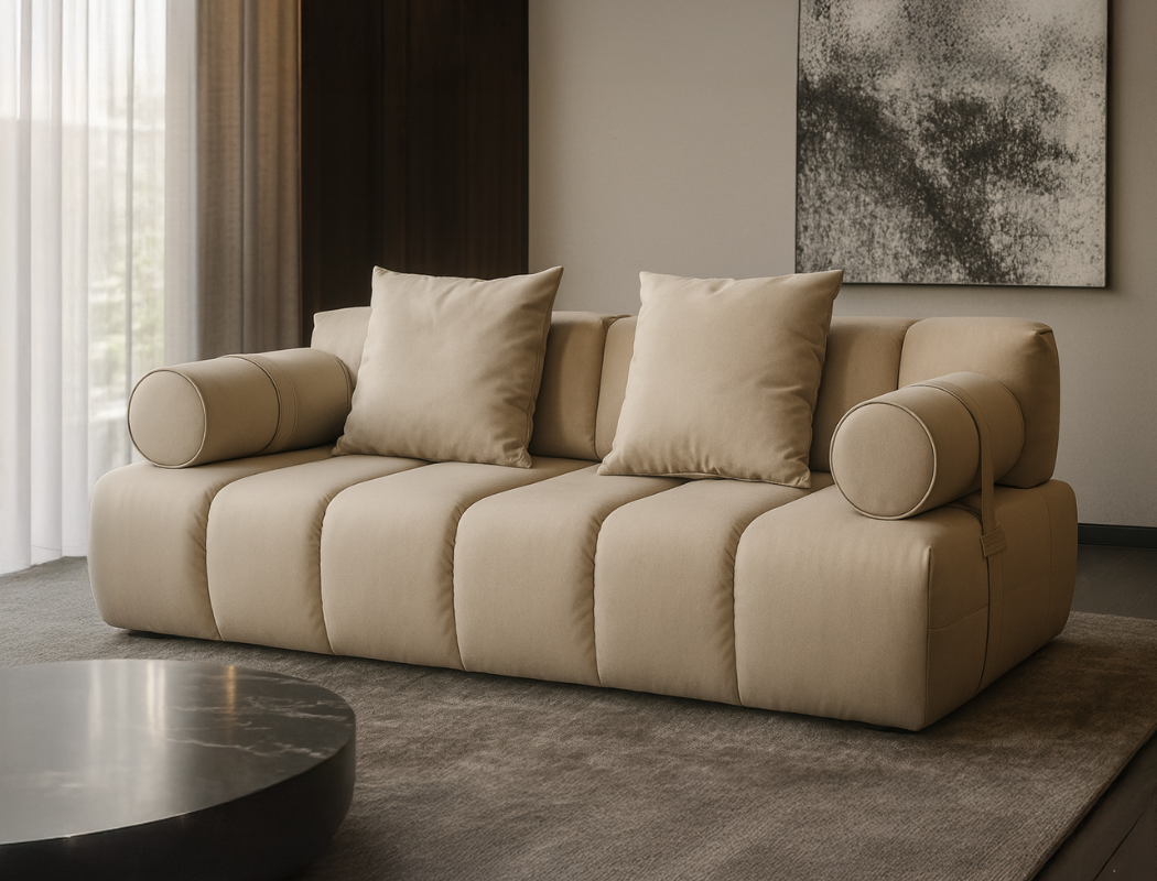 Paloma 3 Seater Leather Sofa