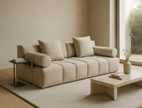 Paloma 3 Seater Leather Sofa