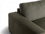 Princeton 3.5 Seater Leather Sofa (Premium), Army Green