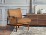 Quinn Leather Lounge Chair, Vintage Tan (Premium)