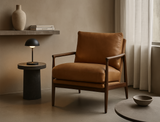 Quinn Leather Lounge Chair, Vintage Tan (Premium)