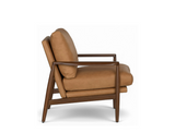 Quinn Leather Lounge Chair, Vintage Tan (Premium)