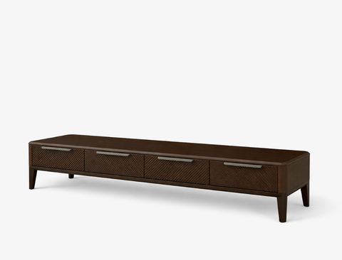 Regent Wood TV Console, Smoked Oak