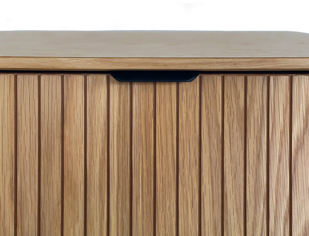Riley Wood Side Table, Natural Oak