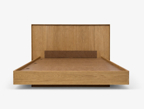 Riley Wood Bed Frame, Natural Oak